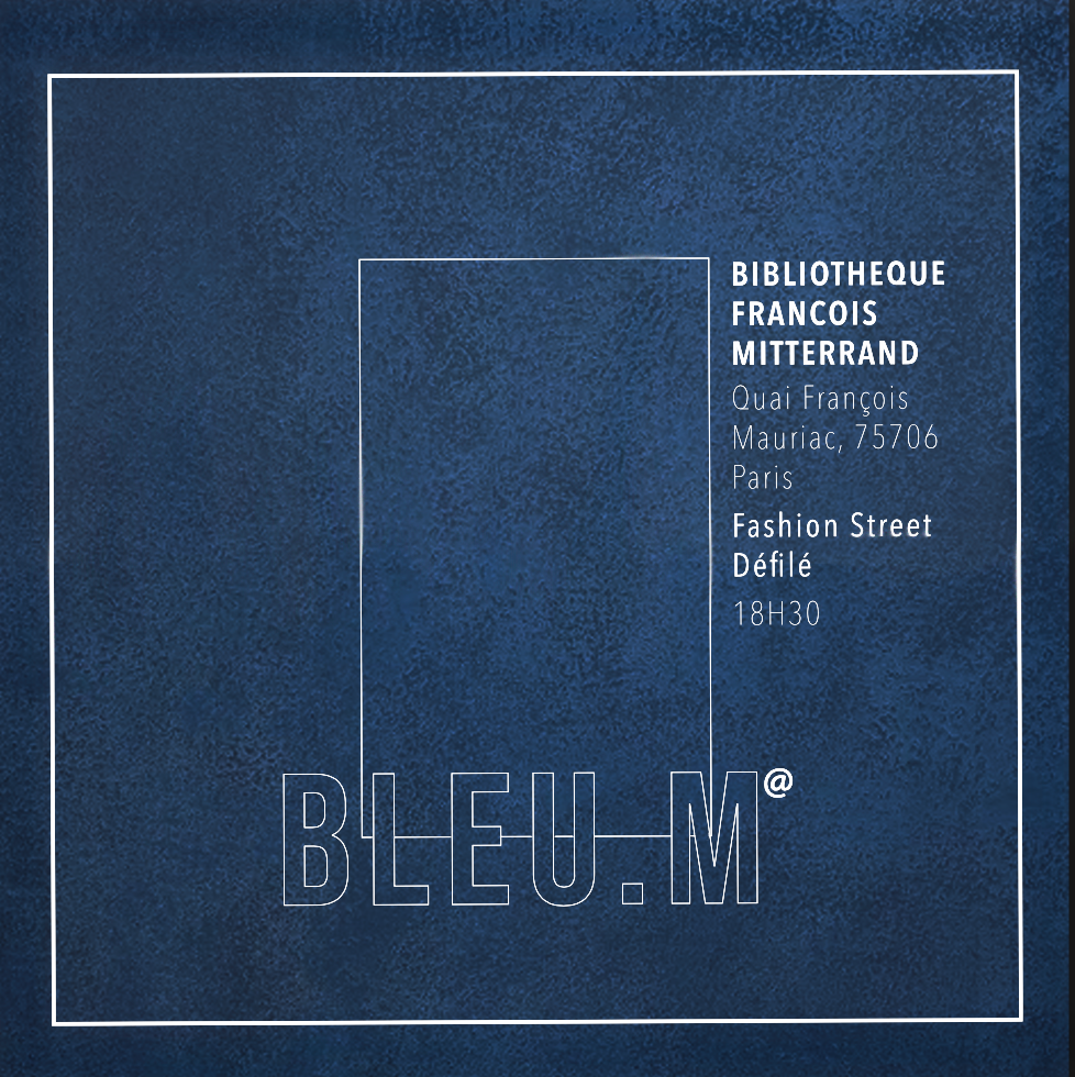 Affiche événement Bleu M