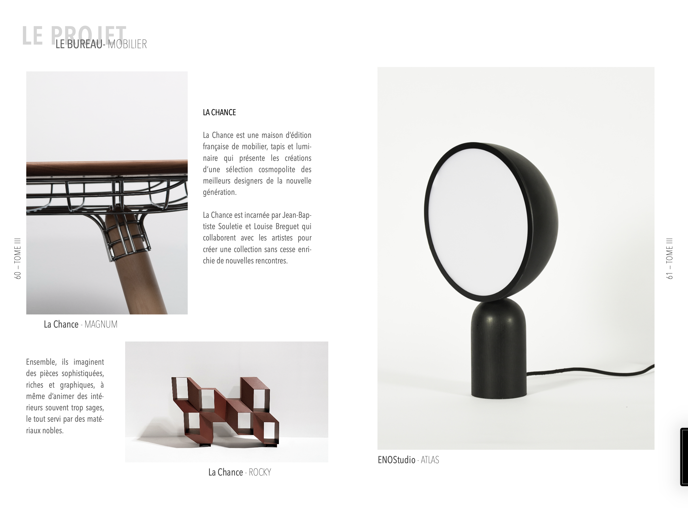 Description du mobilier du bureau